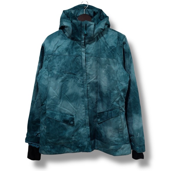POWDER ROOM Ripzone Women's Blue Micro-Lite Ski Jacket 10,000mm Size XL 23x29 - Picture 1 of 7